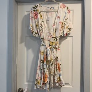 Floral wrap dress